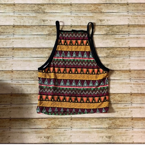 f21 tribal / Aztec inspired cami crop - Picture 4 of 4